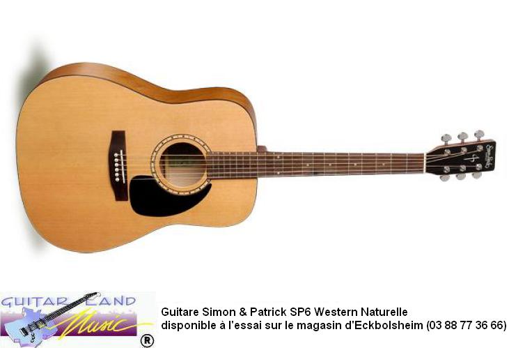 Guitare Simon & Patrick SP6 Western Naturelle